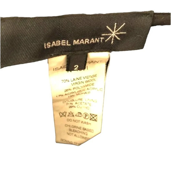 Isabel Marant Charcoal Marled Wool Mini Skirt - Picture 9 of 9